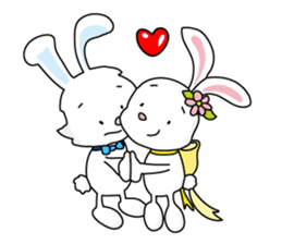 Bunny's ribbon sticker #14935996