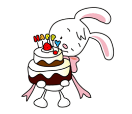 Bunny's ribbon sticker #14935997