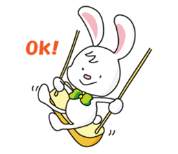 Bunny's ribbon sticker #14936001