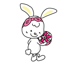 Bunny's ribbon sticker #14936006