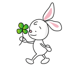 Bunny's ribbon sticker #14936009