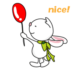 Bunny's ribbon sticker #14936010