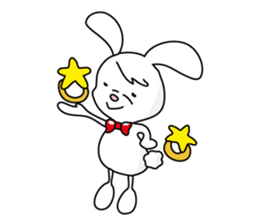 Bunny's ribbon sticker #14936017