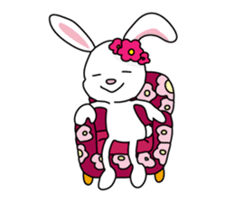 Bunny's ribbon sticker #14936024