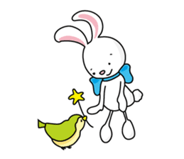 Bunny's ribbon sticker #14936025