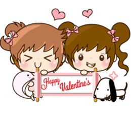Ping & Ming Happy Valentine's Day 2017 sticker #14936081