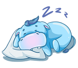 Happy Hippo - the friendly hippopotamus sticker #14936253