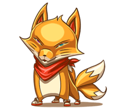3Teiru - the friendly fox sticker #14936958