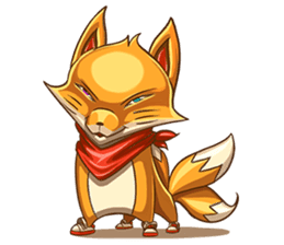 3Teiru - the friendly fox sticker #14936958