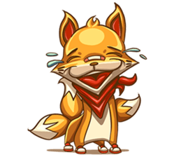3Teiru - the friendly fox sticker #14936959