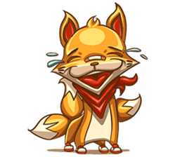 3Teiru - the friendly fox sticker #14936959