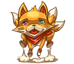 3Teiru - the friendly fox sticker #14936960
