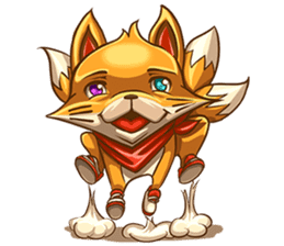 3Teiru - the friendly fox sticker #14936960
