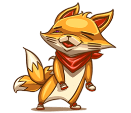 3Teiru - the friendly fox sticker #14936961