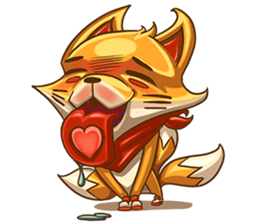 3Teiru - the friendly fox sticker #14936963
