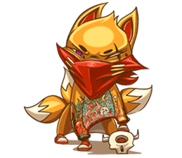 3Teiru - the friendly fox sticker #14936964