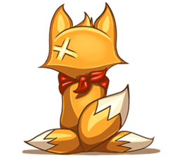 3Teiru - the friendly fox sticker #14936966