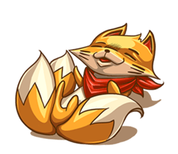 3Teiru - the friendly fox sticker #14936968
