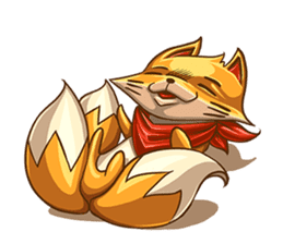 3Teiru - the friendly fox sticker #14936968