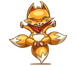 3Teiru - the friendly fox sticker #14936969