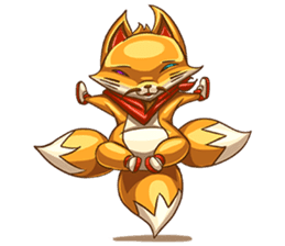 3Teiru - the friendly fox sticker #14936969