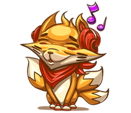 3Teiru - the friendly fox sticker #14936970