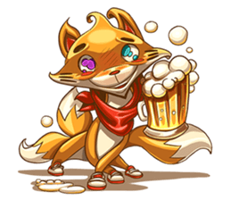 3Teiru - the friendly fox sticker #14936975
