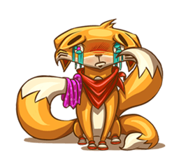 3Teiru - the friendly fox sticker #14936976