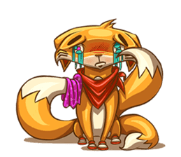 3Teiru - the friendly fox sticker #14936976