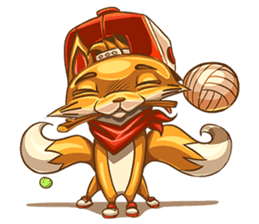 3Teiru - the friendly fox sticker #14936979