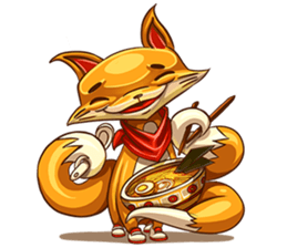 3Teiru - the friendly fox sticker #14936980