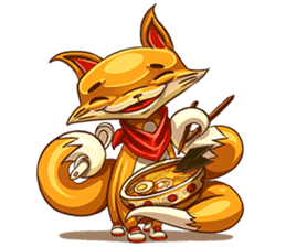 3Teiru - the friendly fox sticker #14936980