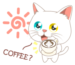 What a cute cat sticker #14937235