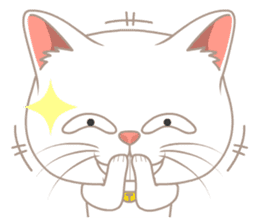 What a cute cat sticker #14937239