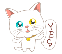 What a cute cat sticker #14937241