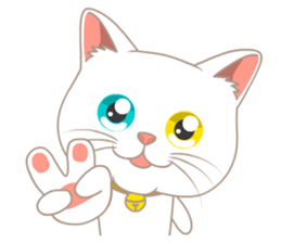 What a cute cat sticker #14937244