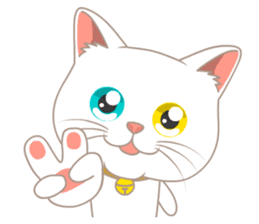 What a cute cat sticker #14937244