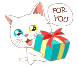 What a cute cat sticker #14937245