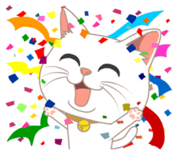 What a cute cat sticker #14937251