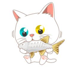 What a cute cat sticker #14937254