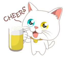 What a cute cat sticker #14937256