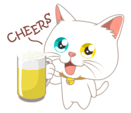 What a cute cat sticker #14937256