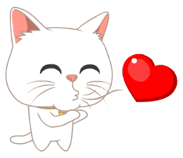 What a cute cat sticker #14937257