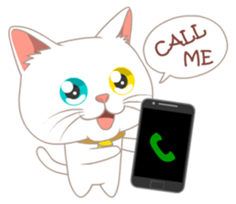 What a cute cat sticker #14937260