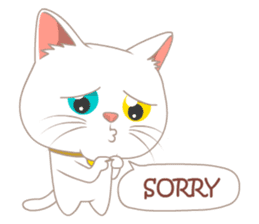 What a cute cat sticker #14937261