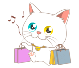 What a cute cat sticker #14937262