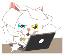 What a cute cat sticker #14937267