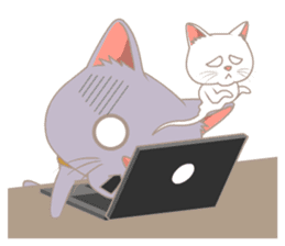 What a cute cat sticker #14937268