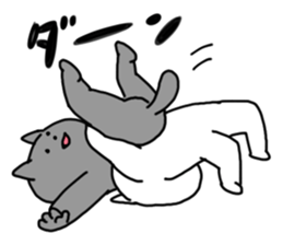 Fighting cats sticker #14937355