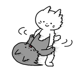 Fighting cats sticker #14937356